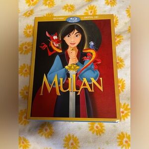 Mulan (Blu-Ray) with Slipcover Brand New Sealed